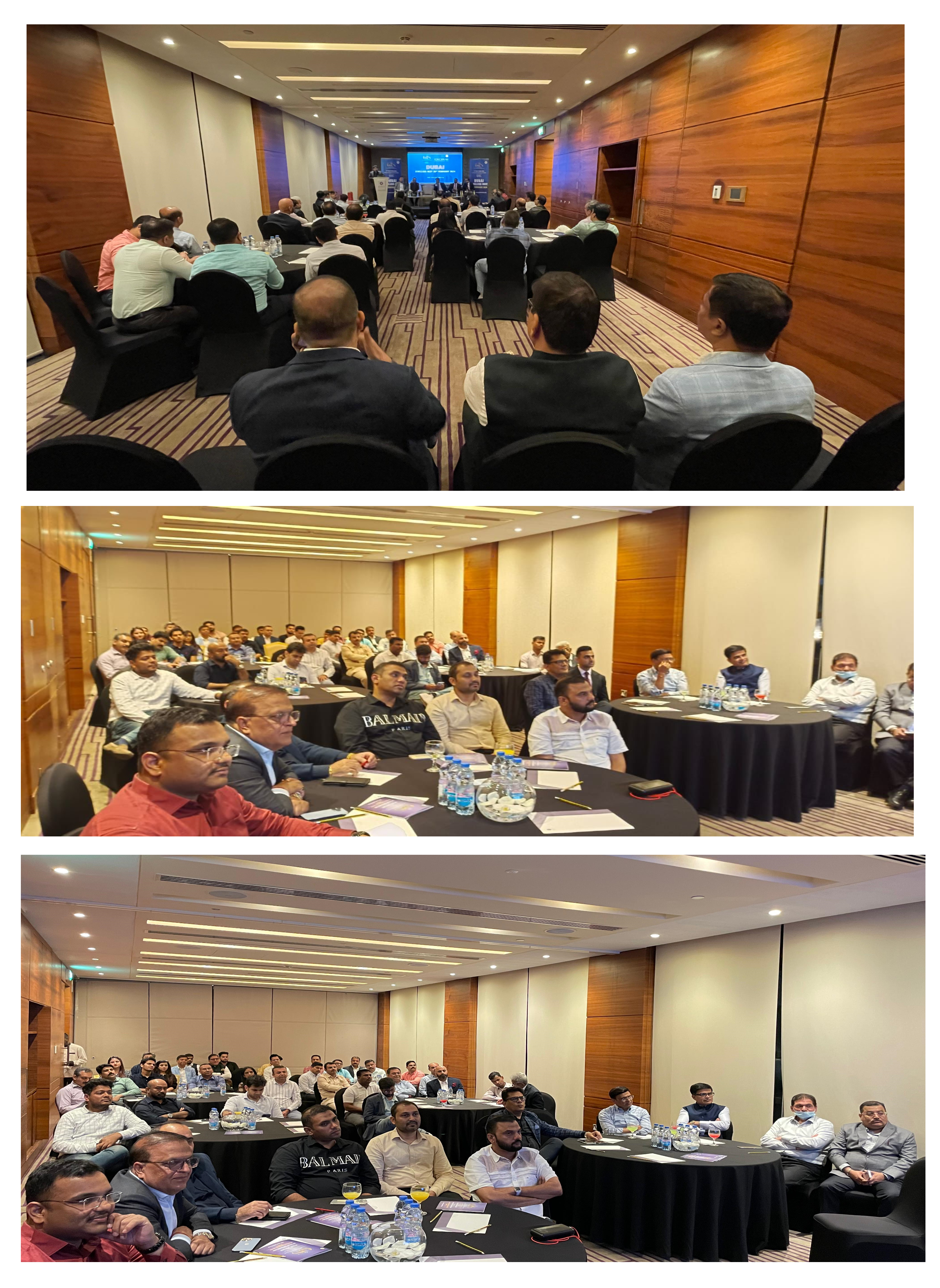 The Jewellers Meet in DUBAI received an overwhelming response with the attendance of 70+ Prominent Jewellers.